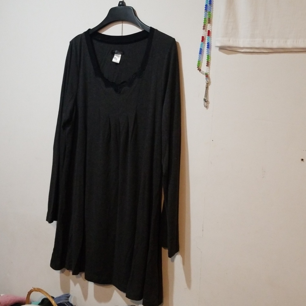 Gray sweater mini dress